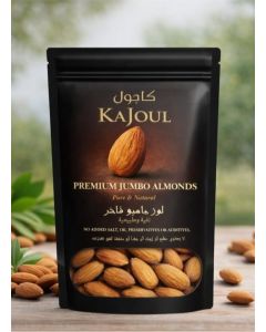 Kajoul Premium 18/20 Jumbo Almonds – Extra Large Whole Nuts-Pure & Natural