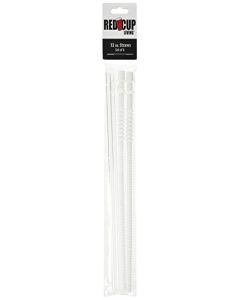 Red Cup Living Reusable Straws for Cold and Hot Drinks - Plastic Smoothie Straws for 32 oz Cups - Set of 4 - Eco-Conscious - Perfect for Party Cups, Mugs, Mason Jars, and Tumblers, Party Cups