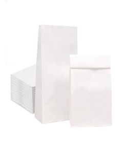 50 Pack Greaseproof Paper Bags, 15×15cm, Food Safe, Oil & Fat Resistant, Ideal for Chips, Pastries, Street Food, Takeaway & Catering, Suitable for Most People