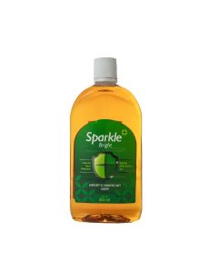 Sparkle Bright Antiseptic Disinfectant -500, 3-in-1 First Aid, Surface & Laundry Use, 24-Hour Germ Protection, Safe on Skin When Diluted, Multipurpose Home & Personal Care