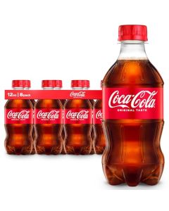CocaCola Soda Soft Drinks 12 fl oz Bottles 8 Pack Classic Cola Soft Drink Pack