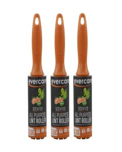 Evercare Pack of 3 Gain Scented All-Purpose Travel Lint Rollers, 90 Sheets Total (30 Sheets Each) (619182)