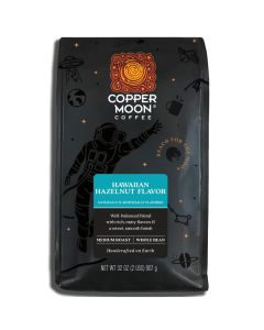 Copper Moon Medium Roast Whole Bean Coffee Hawaiian Hazelnut Blend 2 Lb