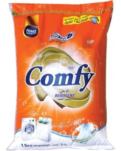 Feah Comfy Detergent Powder 15kg / Laundry Detergent Washing Powder for Everyday Clothes Cleaning / Tough on Stains, Gentle on Fabric / Long-Lasting Fresh Fragrance / Suitable for Machine & Hand Wash