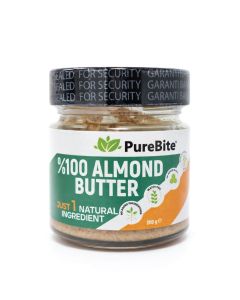 PureBite 100% Natural Almond Butter Sugar Free & Gluten Free 200g