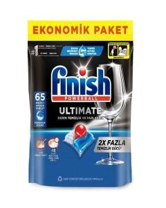 Finish All in one Ultimate Dishwasher Tablets / 65's Tablets / Deep Cleaning Power with Protection