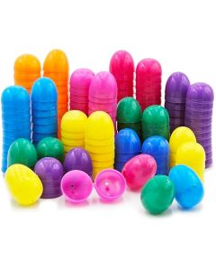 The Dreidel Company Fillable Easter Eggs 23 25 Pack with Hinge Bulk Colorful Bright Plastic Easter Eggs Perfect for Easter Egg Hunt Suprise Egg 23 Assorted Colors 25Pack