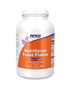 NOW Foods Supplements Nutritional Yeast Flakes Fortified with Additional BVitamins Super Food 10Ounce