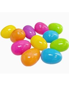 GIFTEXPRESS Plastic Bright Easter Egg Assortment 50 Pcs Perfect for Easter Egg HuntSurprise EggEaster Hunt