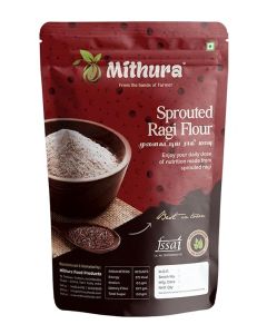 Mithura Sprouted Ragi Flour 500g / Rich in Calcium, Iron & Fiber / Gluten-Free Finger Millet Flour / Zero Sugar, No Preservatives