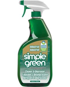 SIMPLE GREEN Industrial Cleaner and Degreaser, Removes Dirt, Grease, Oil And Stains From All Washable Surfaces. 24oz