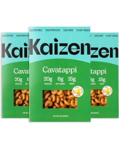 Kaizen Food Company Low Carb High Protein Cavatappi Pasta - Keto Friendly, Plant Based, Made with High Fiber Lupin Flour - 8 Ounces (Pack of 3)