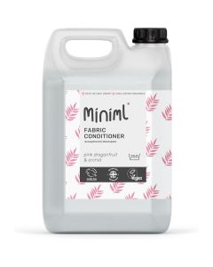 Natural Fabric Softener & Conditioner 5L Refill - Pink Dragonfruit & Orchid Scented All Natural Fabric Softener for Sensitive Skin - 100% Vegan & Cruelty Free (250 Washes)