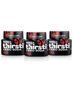 Ninja Thirsti Zero Soda Cola - Flavored Water Drops, 3 Pack, Zero Calories & Sugar, Makes 17 Drinks