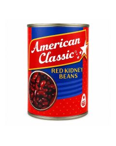 American Classic Red Kidney Beans 400g, Canned Red Beans Easy Open Can for Cooking Salads Chili