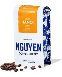 Nguyen Coffee Supply - Hanoi Robusta Dark Roast Whole Coffee Beans, 100% Vietnamese Single Origin, 12 oz
