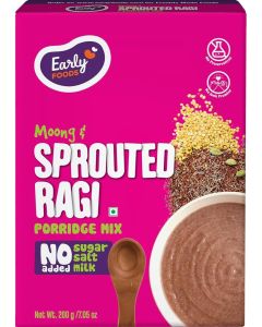 Moong & Sprouted Ragi Porridge Mix / No Added Sugar, No Salt, No Milk Porridge mix