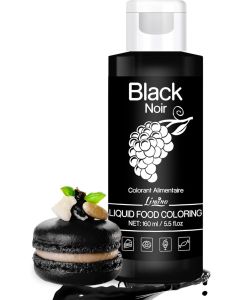 Limino Black Liquid Food Coloring - 160ml for Baking, Cake Decorating, and Crafts