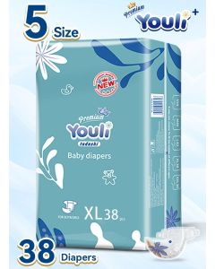 Baby Diapers,Taped Diapers Size 5, 12-17 Kg, 360° Leak-Free Fit For Up To 100% Leakage Protection, Ultimate Comfort 38 Diapers