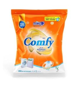 Feah Comfy Detergent Powder 400g - Powerful Stain Removal, Bright Colors Protection, Fresh & Long-Lasting Fragrance, Quick Dissolve Formula, Suitable for Hand & Machine Wash, Deep Cleaning Care