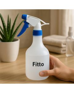 Spray Bottle 500 ml White Plastic with Blue Trigger Nozzle