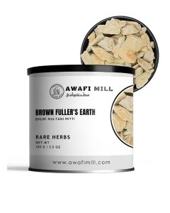 AWAFI MILL Brown Fuller's Earth 100g - Bhuri Multani Mitti - Natural Mineral Clay