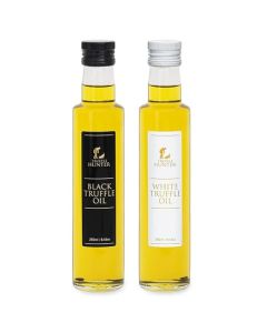 TruffleHunter Black White Truffle Oil Set Extra Virgin Olive Oil for Cooking Seasoning 845 Oz X2