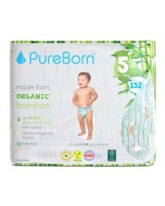 Organic Diaper Size 5 Eco-Friendly Bamboo Diaper 11-18Kg Bundle Pack