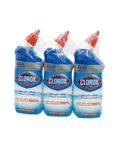 Clorox Original Scented Toilet Cleaner With Bleach Kills 99.9% Germs- 3X709ml