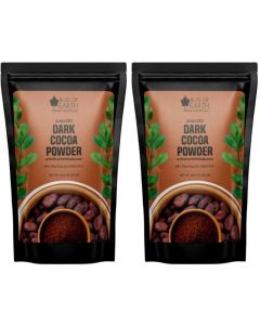 Bliss of Earth Dark Cocoa Powder 250g (Pack of 2) / Alkalized Unsweetened Cocoa Powder / Pure Baking Cocoa for Cakes, Brownies & Hot Chocolate / Vegan & Keto Friendly