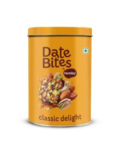Classic Date Bites 200 gm I Dates Barfi Made with Dates, Pista, Cashews, Almonds, Honey and Pure Ghee I Dry Fruits Nuts, Healthy Snacks Sweets,Gluten Free, No Added Sugar
