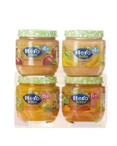 Hero Baby Food Jar Assorted 125grams Pack of 4