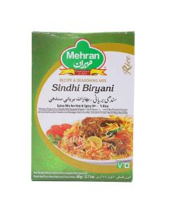 Mehran Sindhi Biryani Masala 60g Spice Mix For Hot and Spicy Meat or Rice Masala Perfect Taste of Biryani, Use For Multiple Dishes