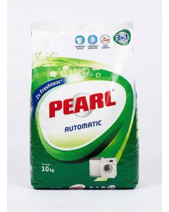 Pearl Original Automatic Laundry Detergent Powder for Front & Top Load Washing Machines, 10 kg Promo Pack – Tough Stain Removal, Whitening Pearls & Long-Lasting Freshness
