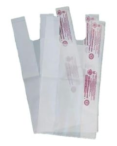 Save GreenEco Carry Bags for Grocery and Easy to Handle, Small (10x12 Inch) Size Compostable Shopping Bags Pack of 45