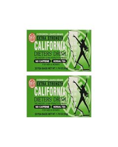 AZZUTORK California Dieters' Drink Extra Strength Tea (Pack of 2 20-Count Boxes)