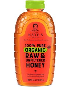 Nature Nate's Organic Raw & Unfiltered Honey 32oz