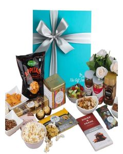 The Gift Tree Special Tea & Coffee Gift Hamper / Chocolates, Mix Dry Fruits, Granola bars, Pita Chips & Almond Brittle / Gift for Family, Anniversary, Clients, Women, Husband & Wife