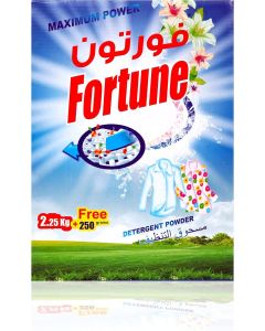 Fortune Automatic Laundry Detergent Powder - Stain Free, 2.25 Kg + 250g