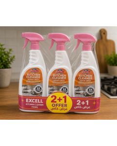 EXCELL Kitchen Cleaner 750ML - 2+1 Offer