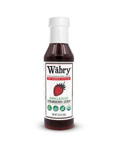 Wbry Organic Strawberry Syrup No Added Sugar 138oz 390g Sweetened with Stevia Erythritol Natural Fruit Syrups for Drinks Pancakes Shaved Ice Ice cream NonGMO DyeFree Snow Cone Syrup