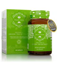 Organic Green Tea Extract Capsules Certified Organic by Soil Association 100 Natural Supplement Natural Low Caffeine Source Vegan Ayurveda 60 Easy Swallow Green Tea Tablets Made in UK