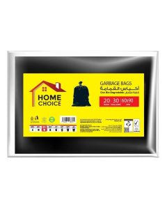 30 Gallons, Pack of 20-Pieces, Size 60x90 cm, Trash Bags, Bio-degradable Garbage Bags Flat , Bin Liners