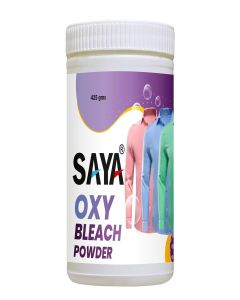 SAYA Oxy Bleach Hard Stain Remover Powder 425g for Coloured and white Clothes -425 Gram Fabric Stain Remover for all detergent powder and liquid