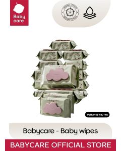 Babycare - Baby Wipes - Pack of 15 x 80 Pcs