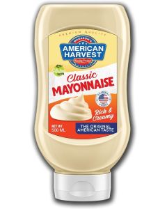 American Harvest Classic Mayonnaise, Down Squeezy Bottle 500ml