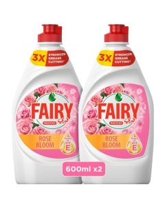 Dishwashing Liquid, Rose Bloom, 2x600ml