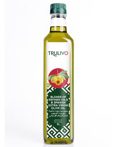 Trulivo Spanish Olive Oil Blend 1L PET / Premium Cooking & Frying Oil / Smooth Taste & Light Aroma