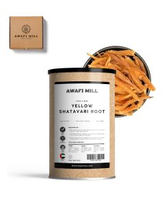 AWAFI MILL Yellow Shatavari Root / Dried Shatavari Pieces / Clean Earthy Aroma / Traditional Culinary & Cultural Use