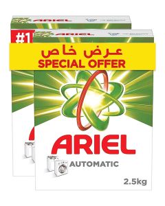 Automatic Laundry Detergent Powder, Original Scent, Stain-Free Clean Laundry, Washing Powder, Dual Pack, 2.5Kg